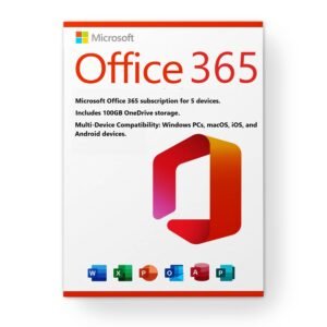 Microsoft Office 365 – 5 Devices Account + 100GB OneDrive Cloud Storage